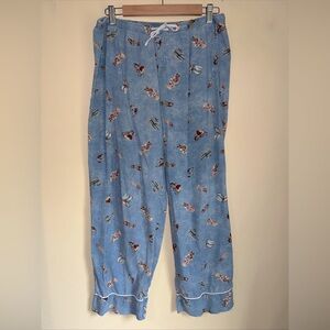 Polo Ralph Lauren Mens Large Blue Polo Bear Print Lounge Sleepwear Pajama Pants